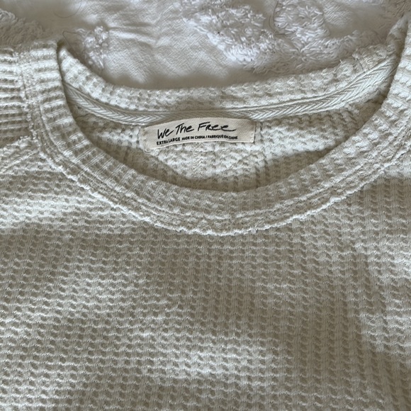 We the Free Sweater Jumper Knit Waffle Extra Large - Picture 3 of 9